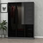 Hanah Home Armario Kale Anthracite Black